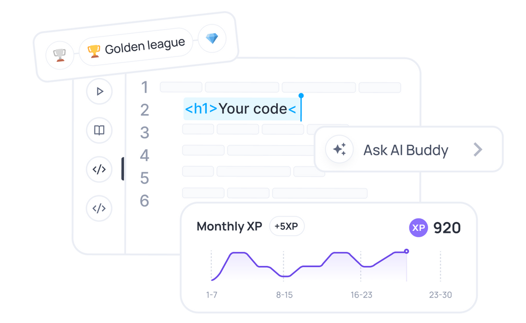 An image of a gamified AI-based platform.