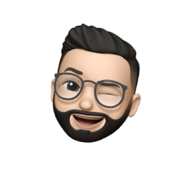 Memoji of male winking