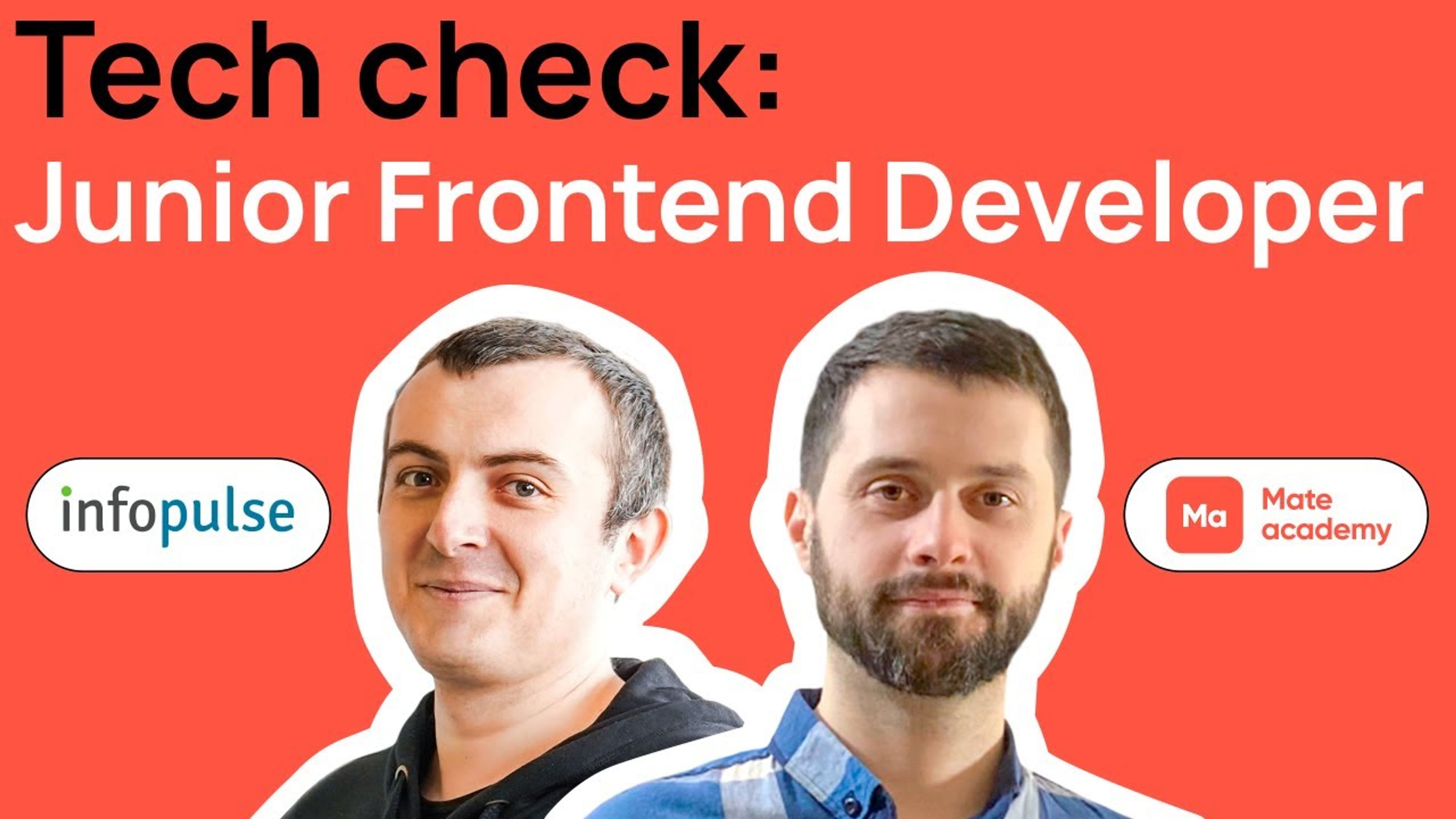 Tech check: Junior Frontend Developer | Infopulse & Mate academy